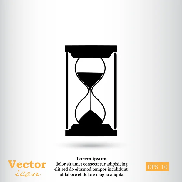 Sand glass, hourglass icon — Stock Vector