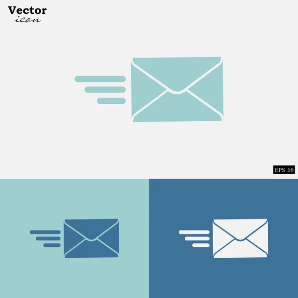 Mail envelope icons set — Stock Vector