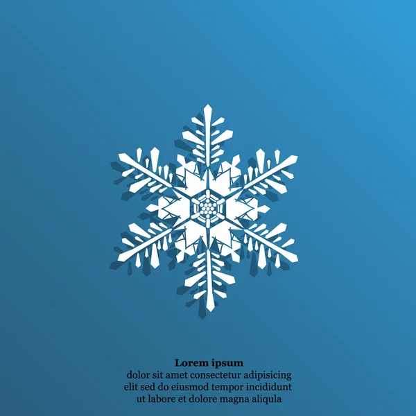 Winter snowflake icon — Stock Vector