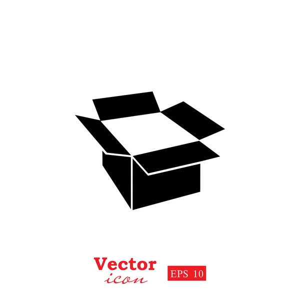 Cardboard box icon — Stock Vector