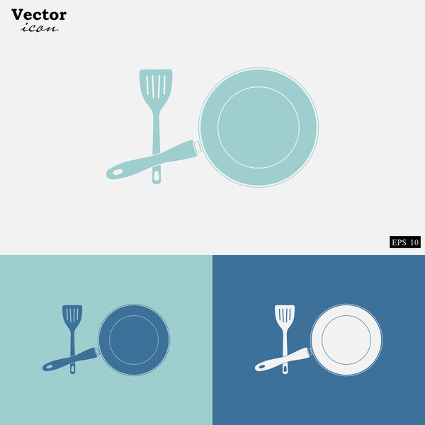 кухонная посуда иконки набор
