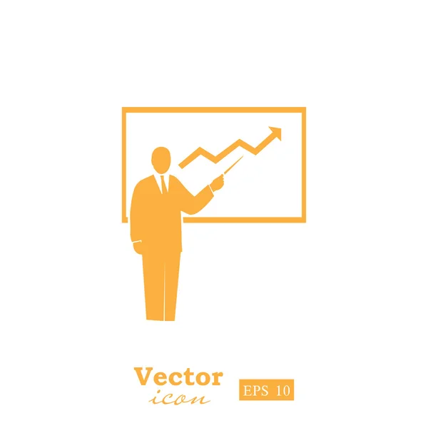 Obchodní prezentace ikona — Stockový vektor