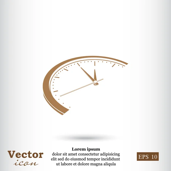 Hora, ícone do relógio — Vetor de Stock