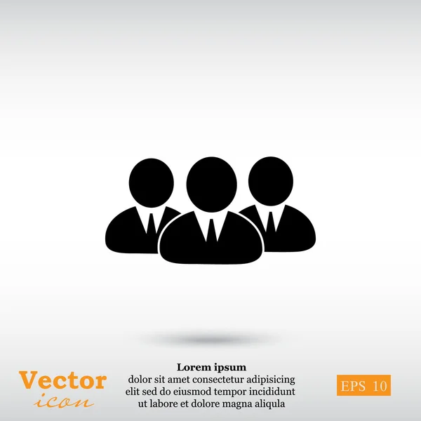 Ikone des Business-Teams — Stockvektor