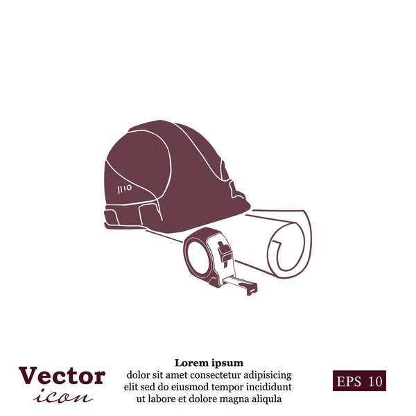 Icono de ingeniería de construcción — Vector de stock