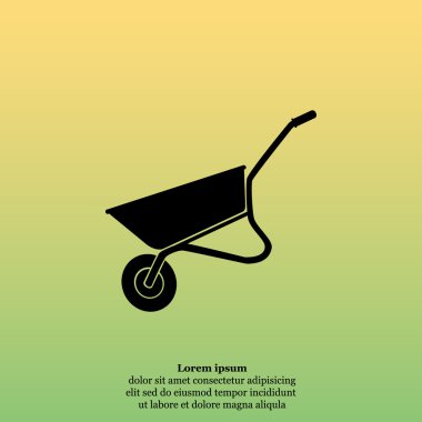 İnşaat veya Bahçe el arabası simgesi