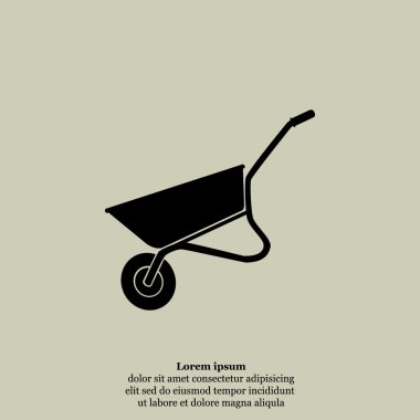 İnşaat veya Bahçe el arabası simgesi