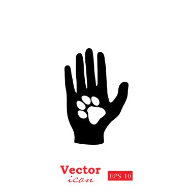 hayvan pençe simgesi olan insan eli