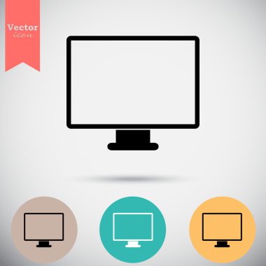 bilgisayar monitörü Icons set