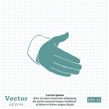 iş el sıkışma simgesi