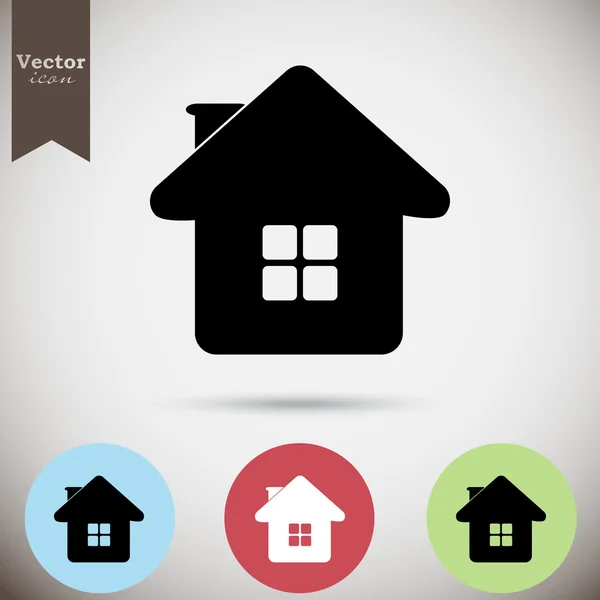 Casa, casa iconos conjunto — Vector de stock