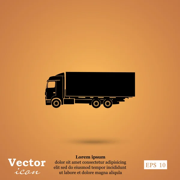 Icône camion de livraison — Image vectorielle