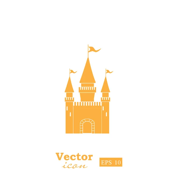 Ikone der alten Burg — Stockvektor