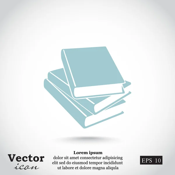 Stack av böcker ikon — Stock vektor