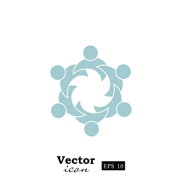 Grupo de pessoas ícone —  Vetores de Stock