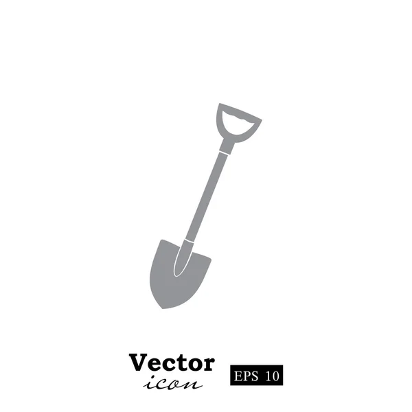 Ikona nástroje rýč — Stockový vektor