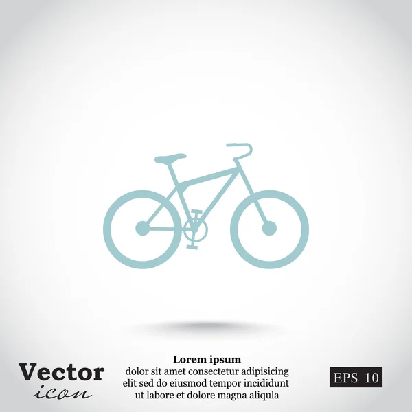 Bicicleta, ícone de bicicleta — Vetor de Stock