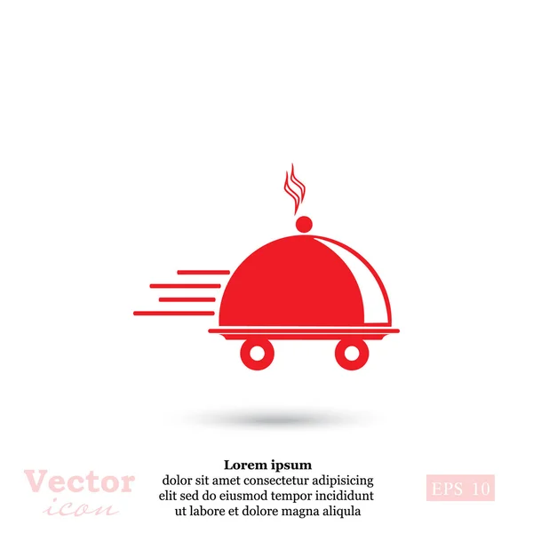 Icono de entrega de alimentos — Vector de stock