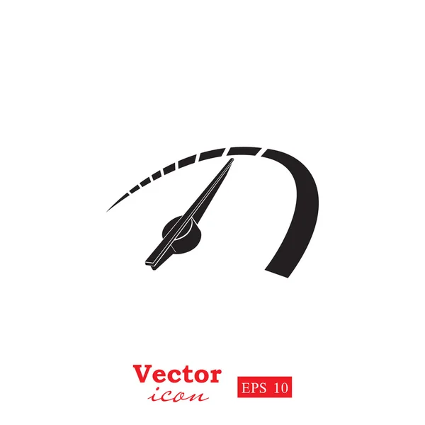 Auto snelheidsmeter pictogram — Stockvector