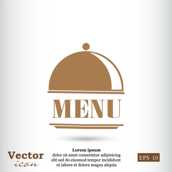 Restaurant menu icon logo — Stock Vector