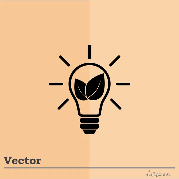 Icône énergie verte — Image vectorielle