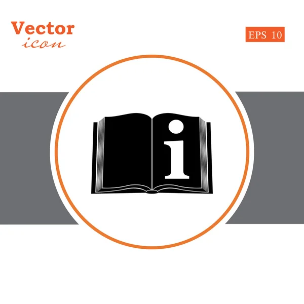 Katalog, ikona knihy informace — Stockový vektor