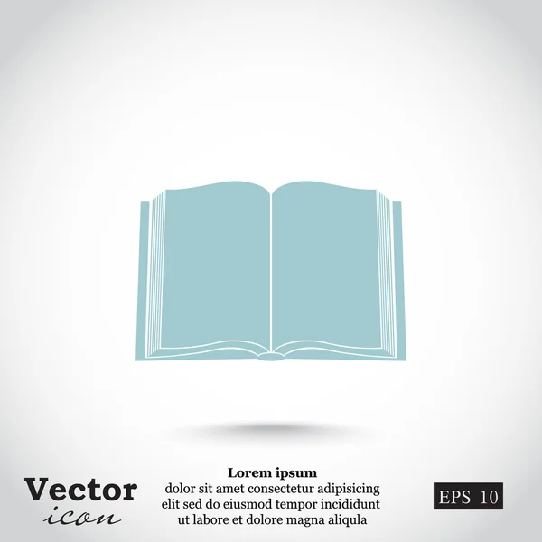 Öppen bok ikon — Stock vektor