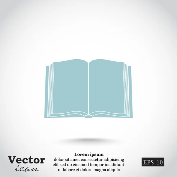 Ícone de livro aberto — Vetor de Stock