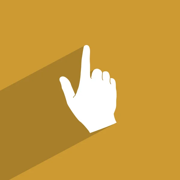Icono del cursor puntero de mano — Vector de stock