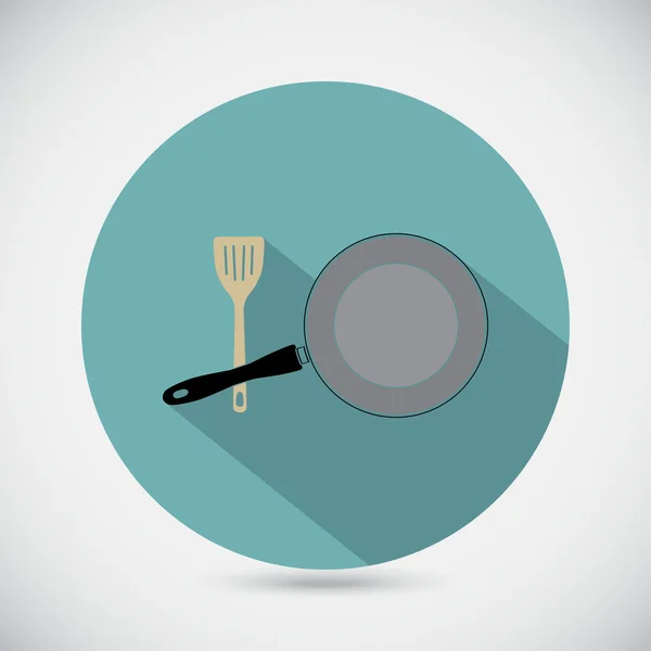 Cocina utensilios de cocina icono — Archivo Imágenes Vectoriales