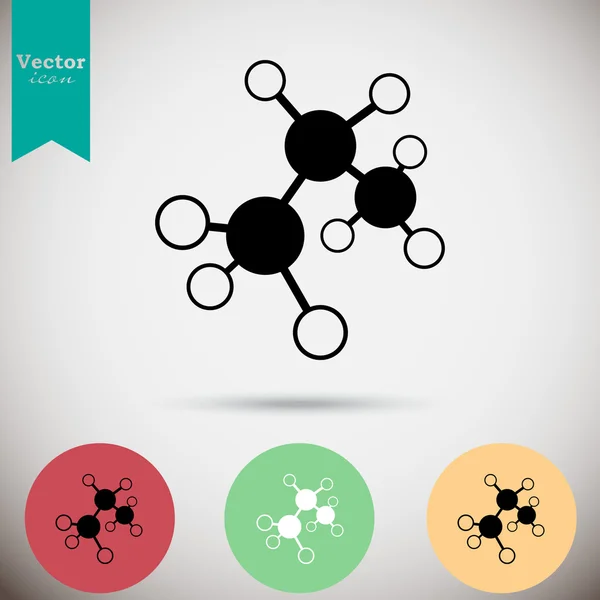 分子構造アイコン — ストックベクタ