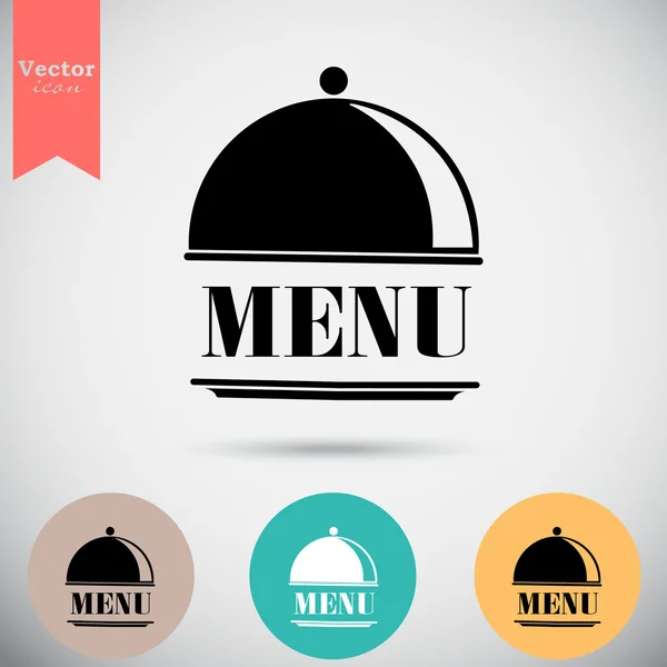 Restaurant Menü Symbol Logo gesetzt — Stockvektor