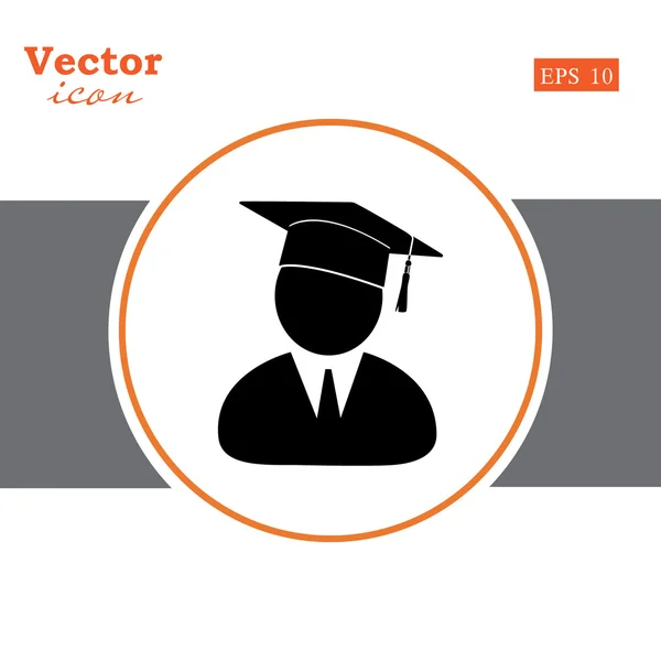 Maturitní studentská ikona — Stockový vektor