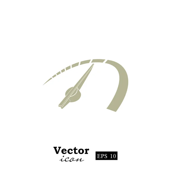 Ikona rychloměr vozu — Stockový vektor