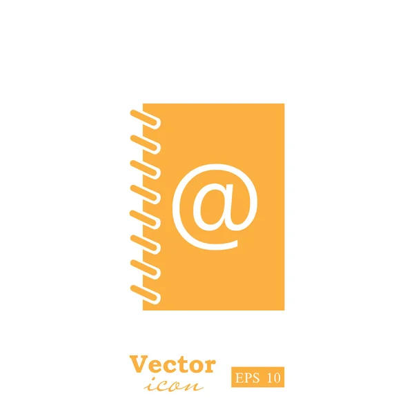 Adress och telefonlista ikonen — Stock vektor