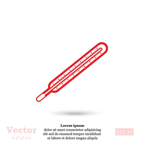 Medicinsk termometerikon — Stock vektor