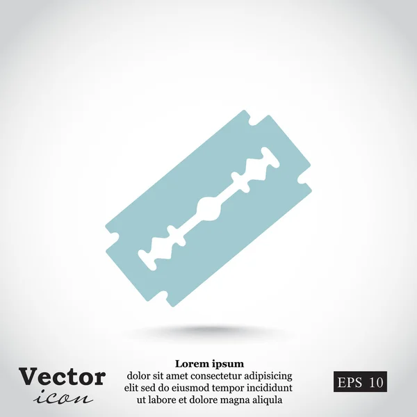 Rasierklinge aus Metall — Stockvektor