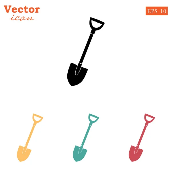Conjunto de iconos de herramienta de pala — Vector de stock