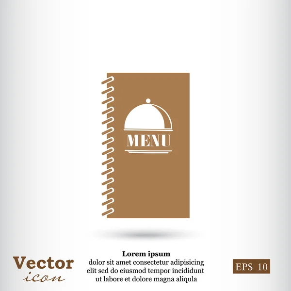 Иконка меню ресторана — стоковый вектор