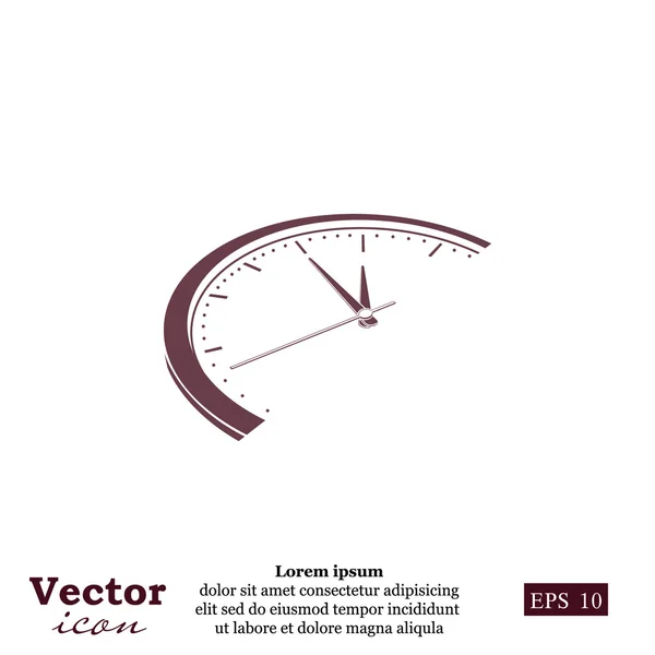Uhrzeit, Uhr-Symbol — Stockvektor