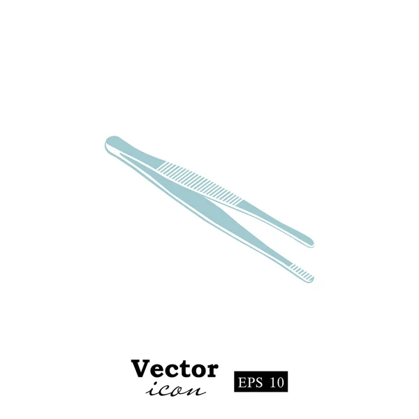 Ikona nástroje kovové kleště — Stockový vektor