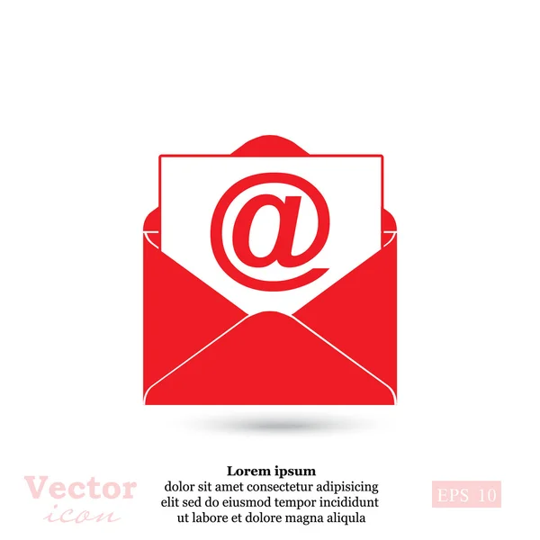 Ícone envelope de correio — Vetor de Stock