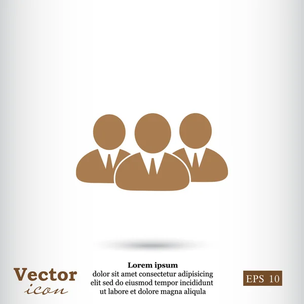 Ícone da equipe de negócios — Vetor de Stock