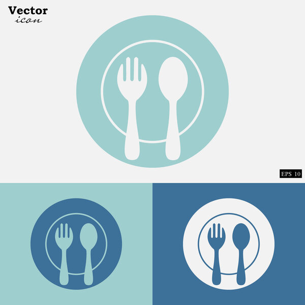 Иконка обеда, вилки, ложки

