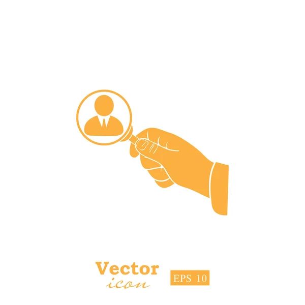 Ikonka hledání zaměstnanců — Stockový vektor