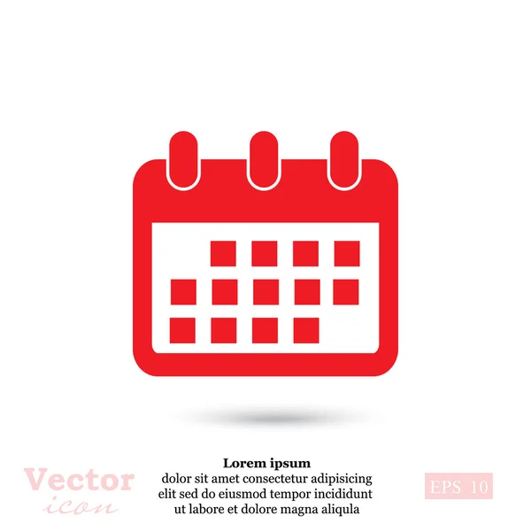 Icono del calendario empresarial — Vector de stock