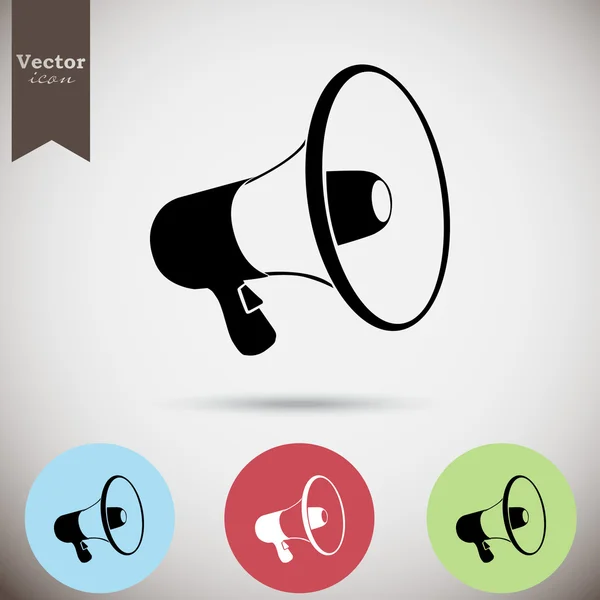 Mano iconos de megáfono conjunto — Vector de stock
