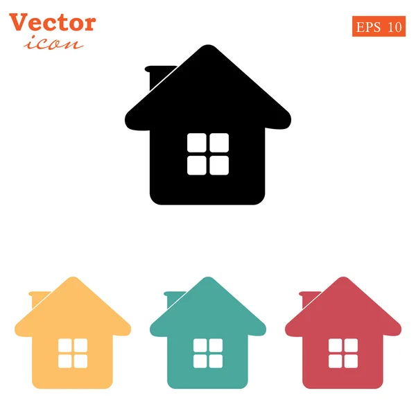 Casa, casa iconos conjunto — Vector de stock