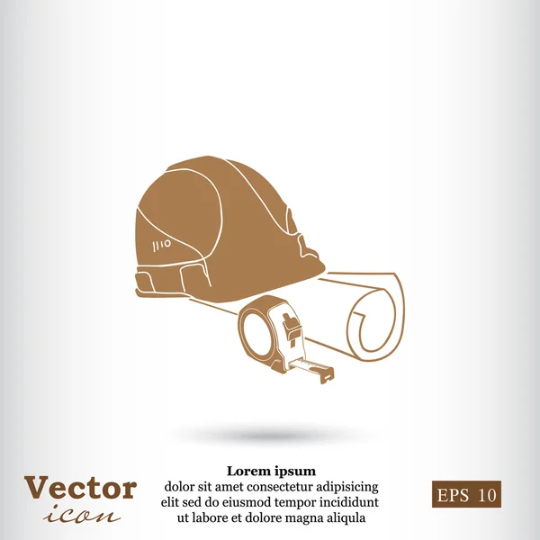 Construction engineering icon — Stock Vector