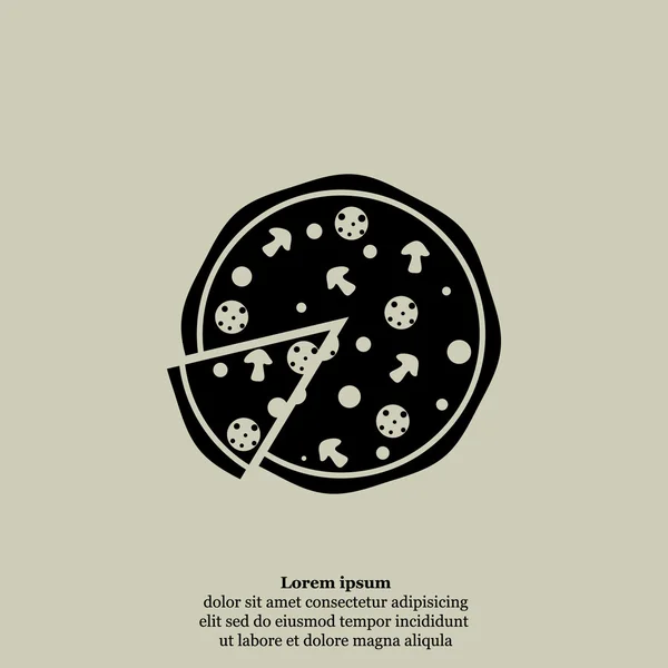 Ikony włoskiej pizzy — Wektor stockowy